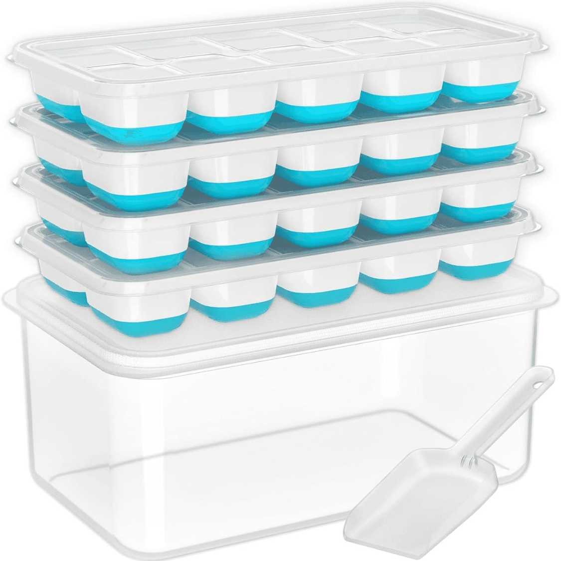 Silicone Ice Cube Tray Set