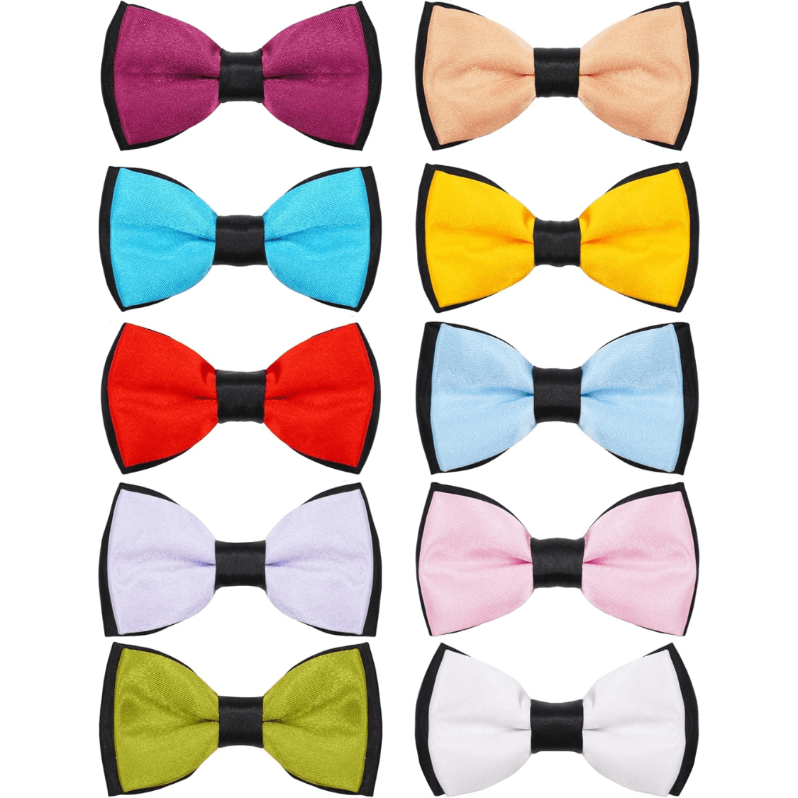 Dog Bowties Sliding Collar Set