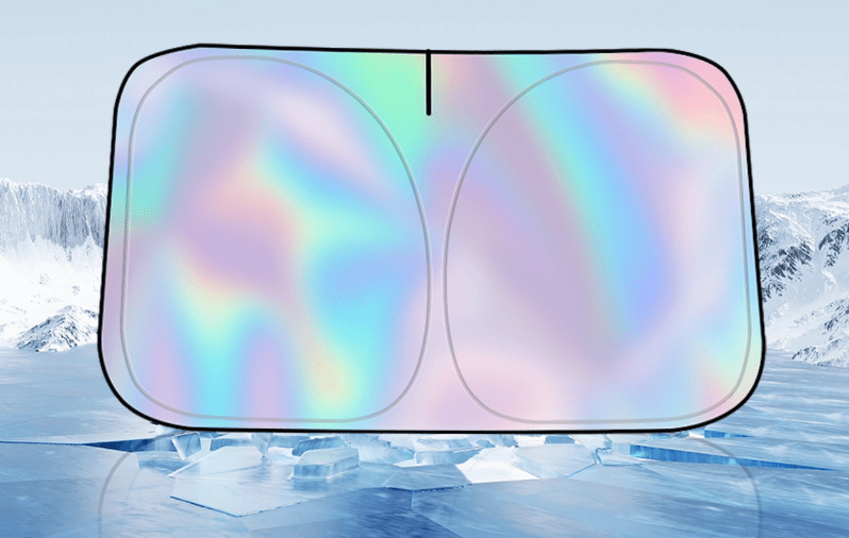 Laser Titanium Sun Visor