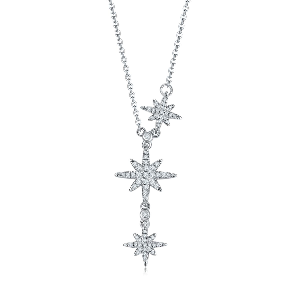 Sterling Silver Meteor Star Necklace