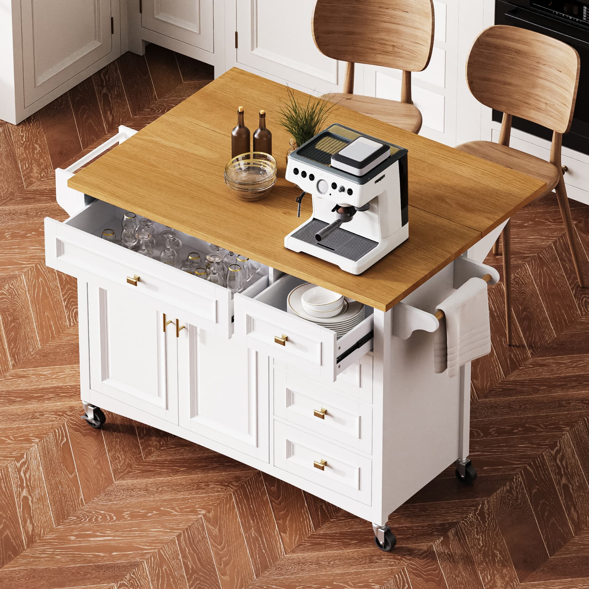 Rolling Kitchen Island Cart