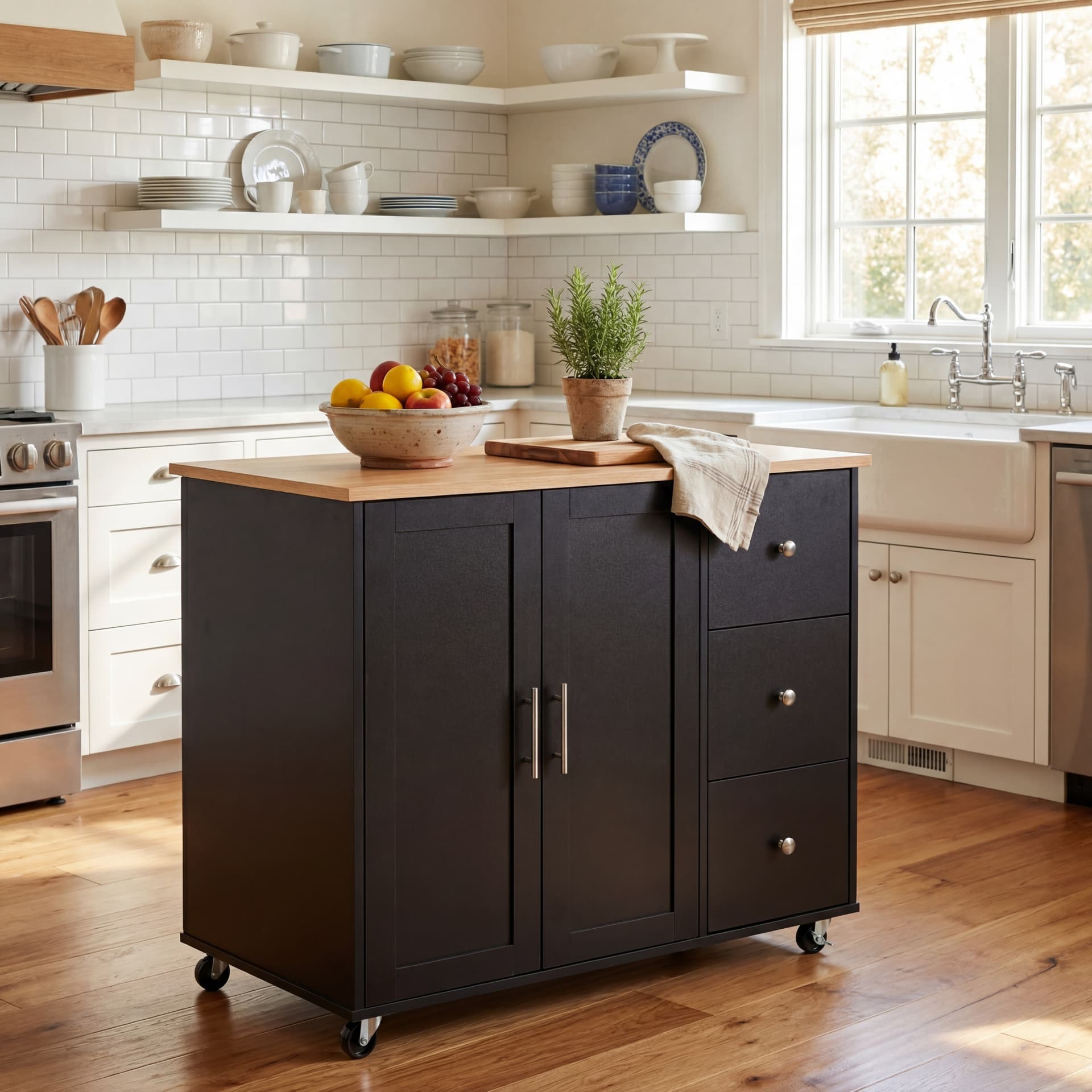 Rolling Kitchen Storage Cart