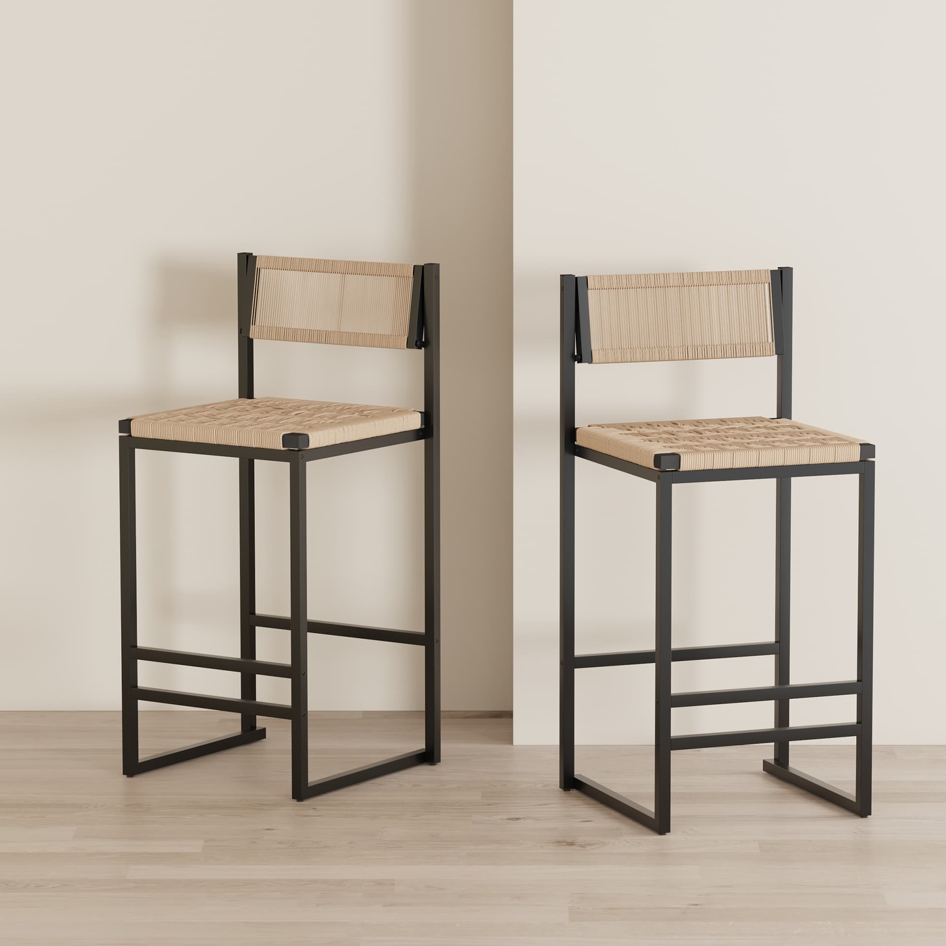 Woven Counter Bar Stools