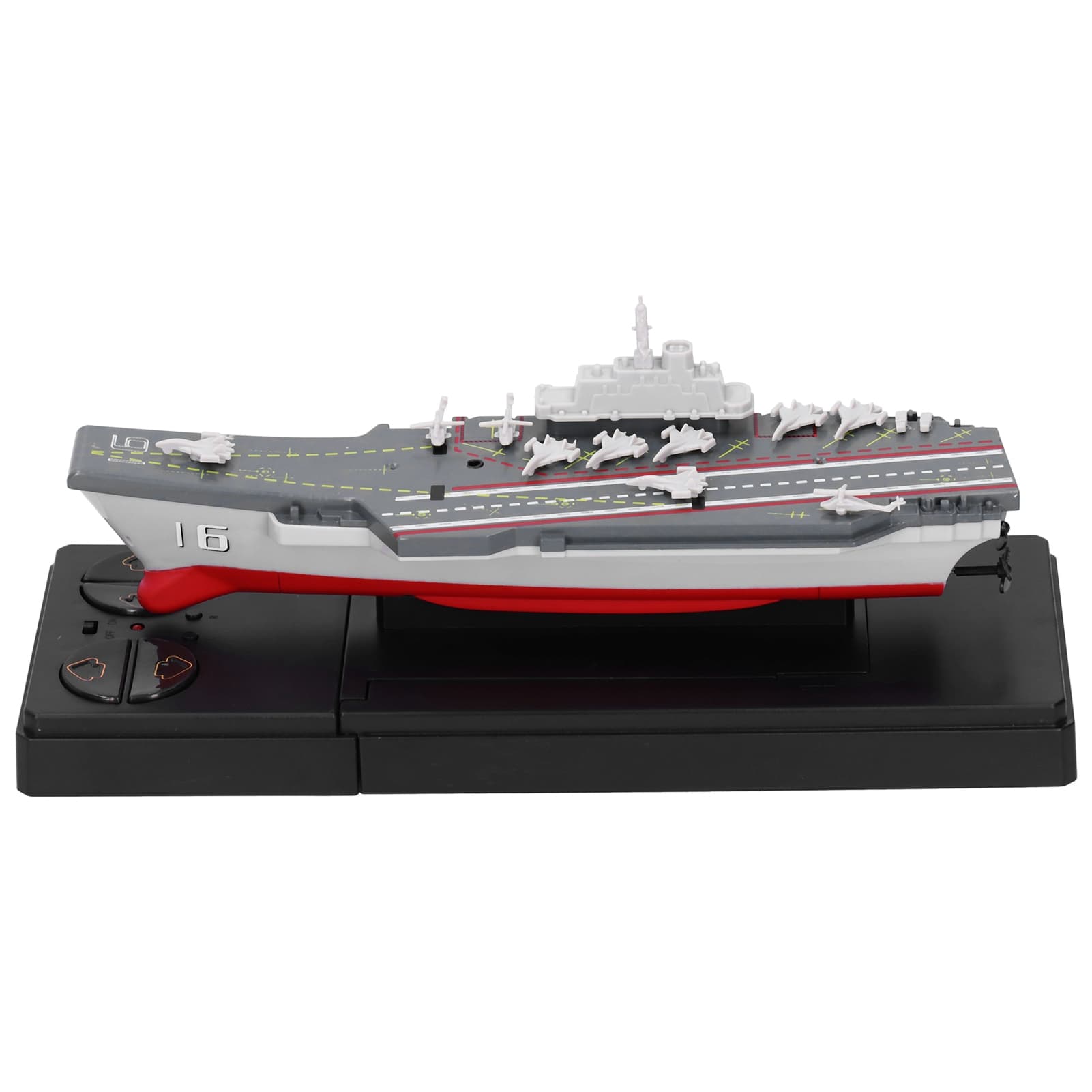 2.4G Wireless Remote Control Aircraft Carrier Simulation RC Children Plastic Boat Toy