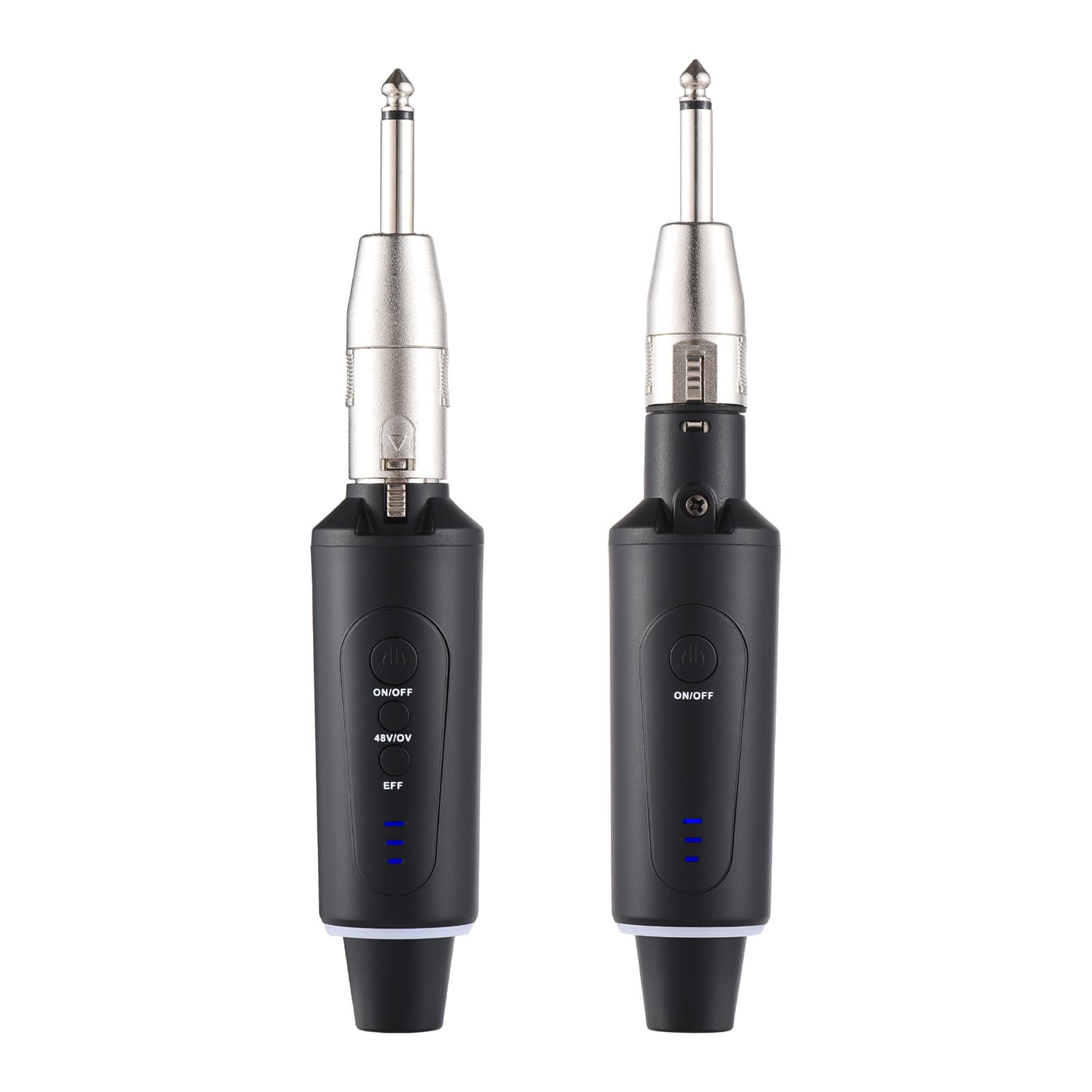 Microphone Wireless Xlr Transmitter And Receiver 48V UHF Wireless Mic System For Audio Mixer Electric Guitar Bass Rechargeable Wireless Dynamic Microphone Transmitters Receivers