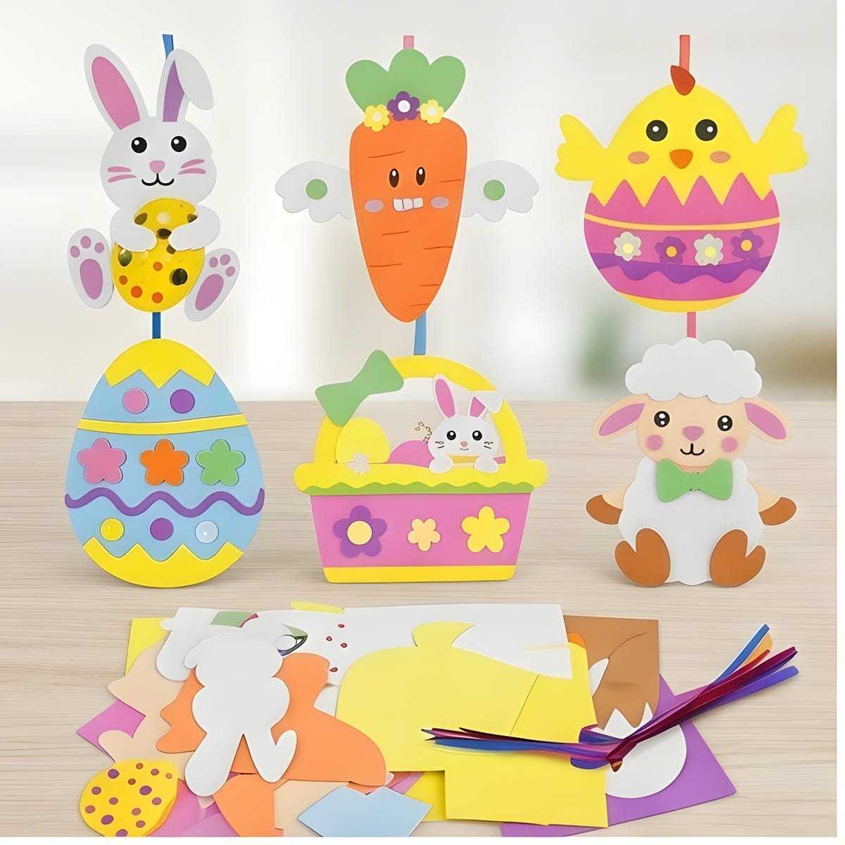 Easter Craft Kit Colored Yarns