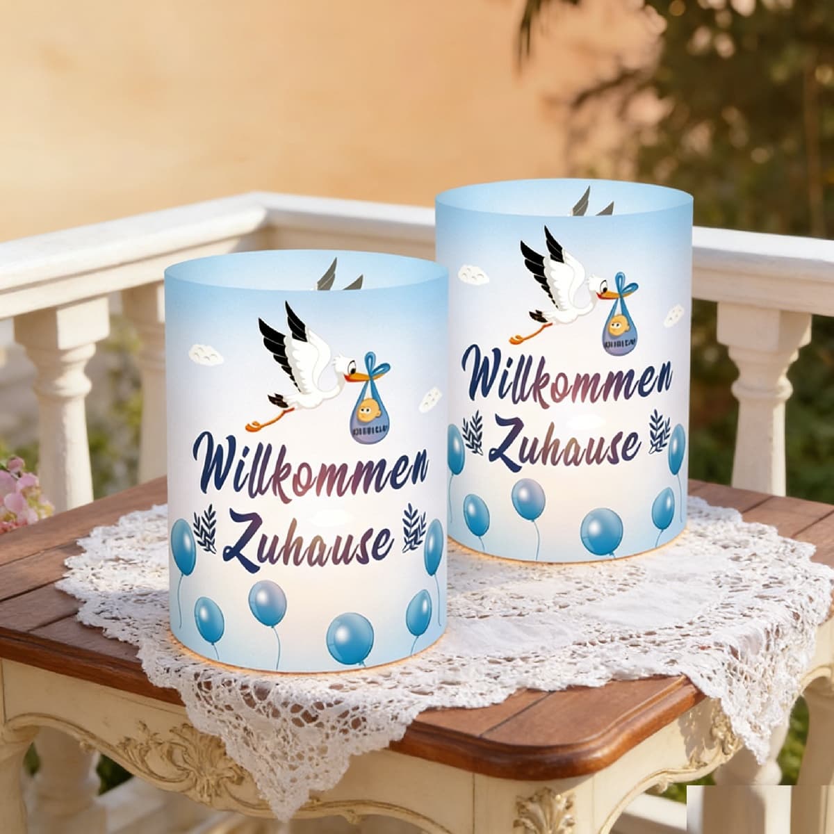 Welcome Home Lantern Table Decoration Set