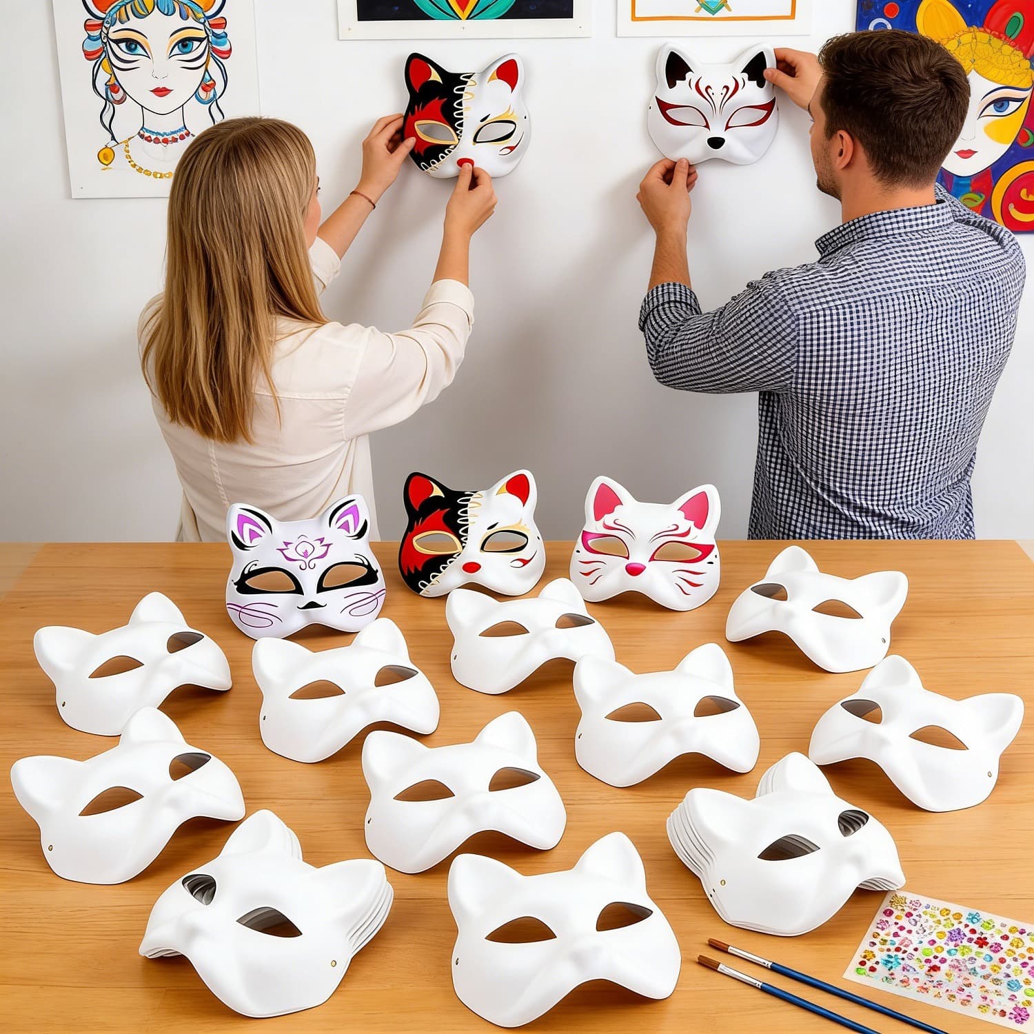 3D Cat Mask Craft Kit
