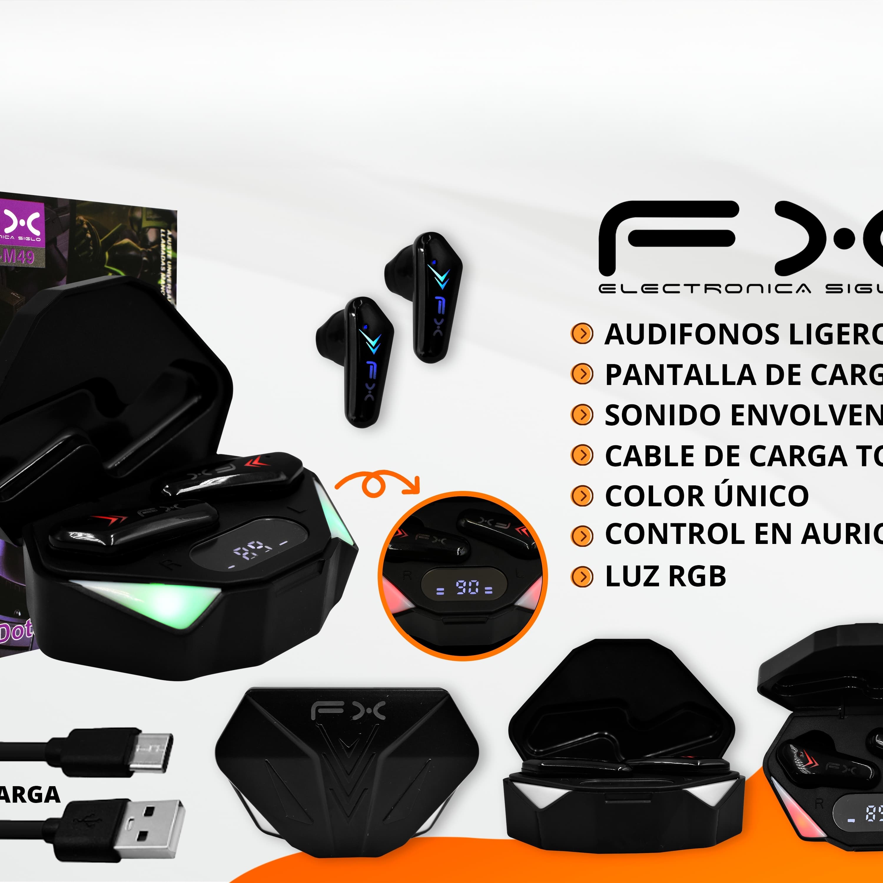 True Wireless RGB Bluetooth Headset