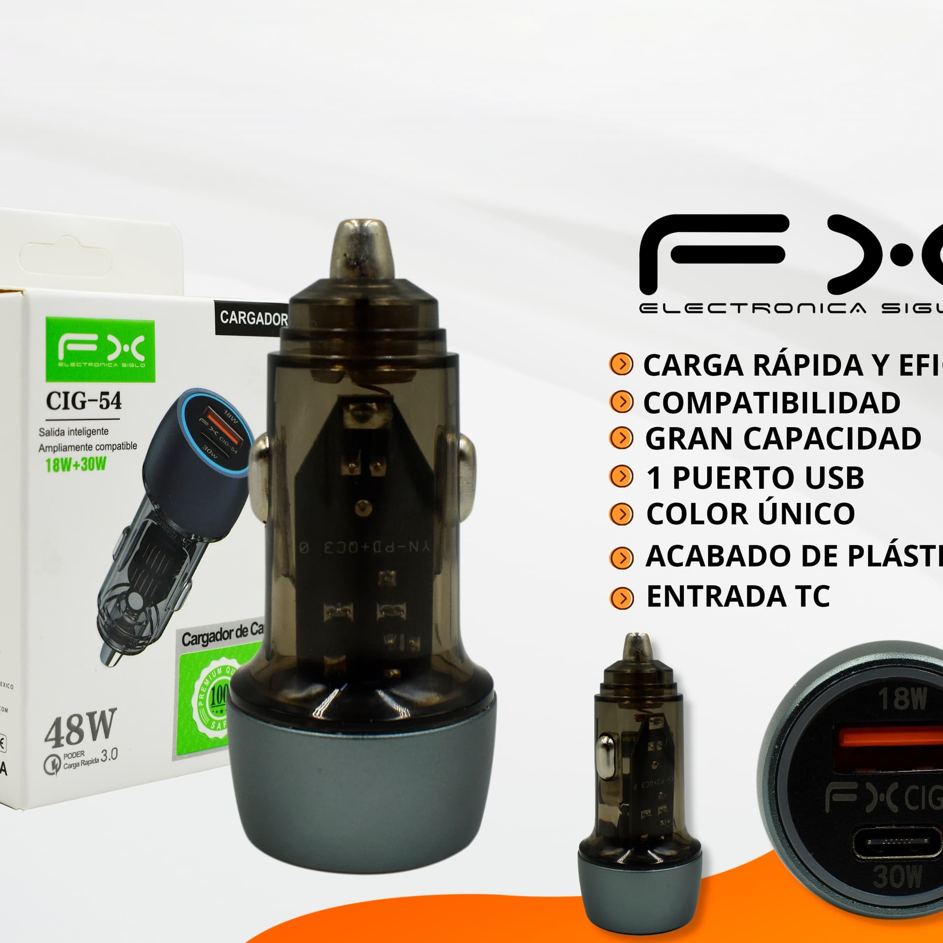 Dual Port Fast Car Charger