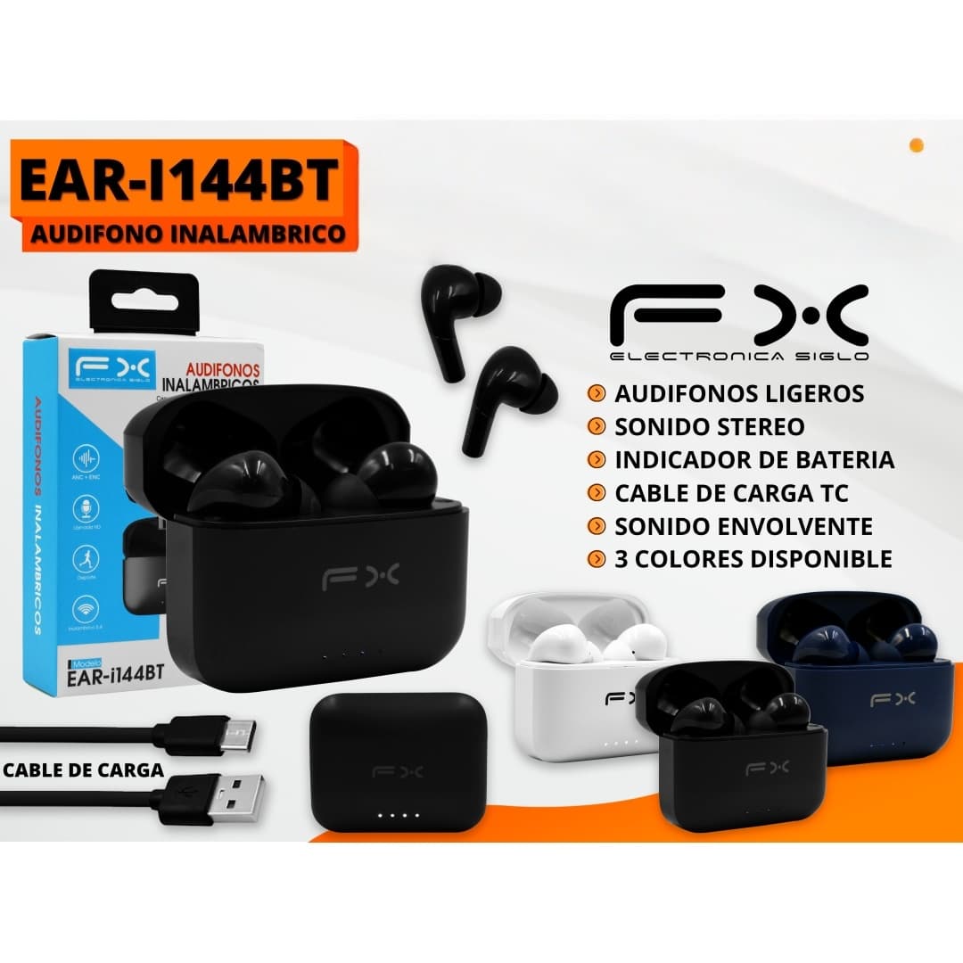 Black True Wireless Bluetooth Headphones