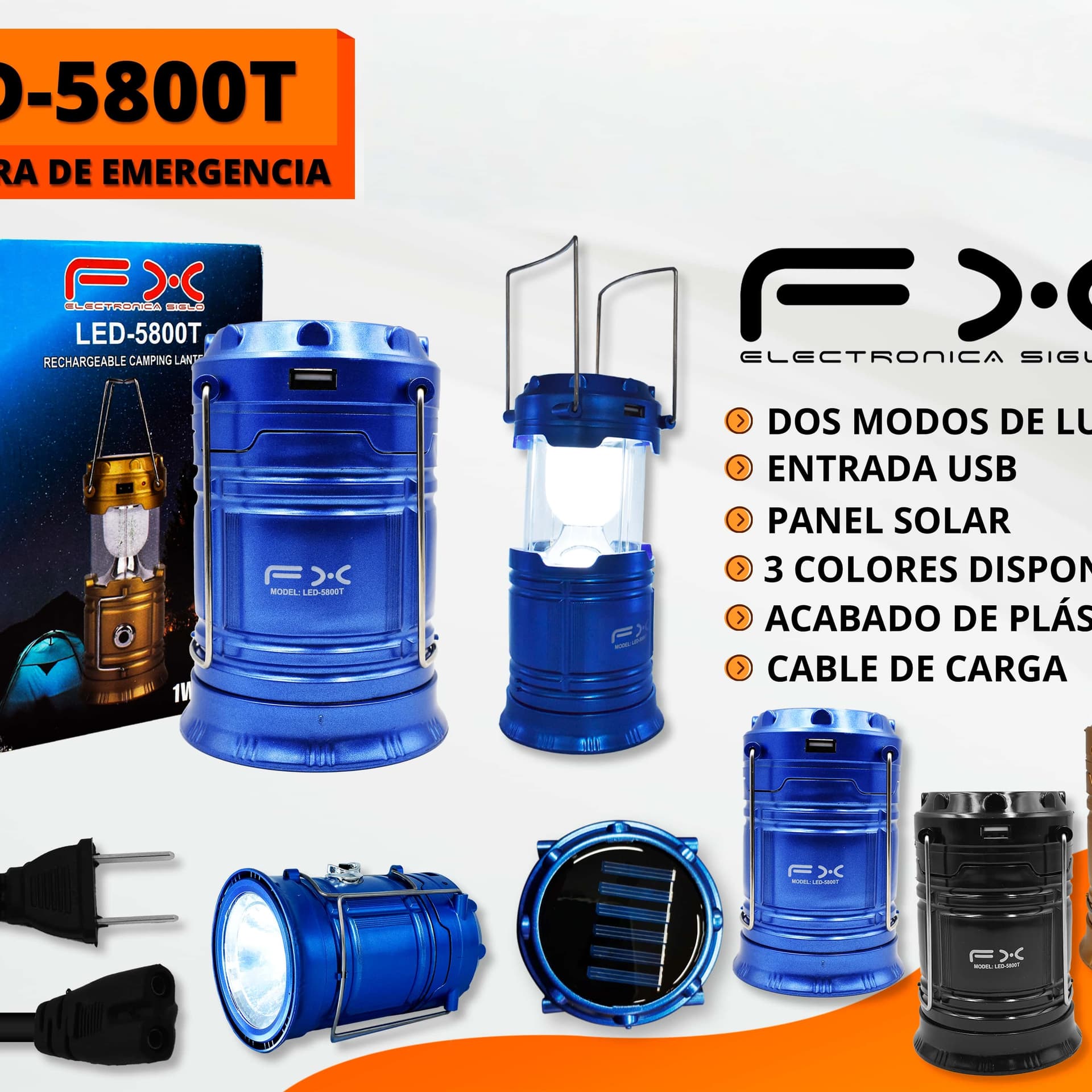LED Solar Emergency Camping Lantern