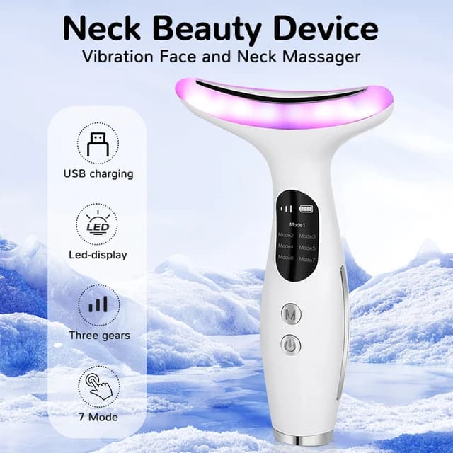7-Color Vibrating Face Massager