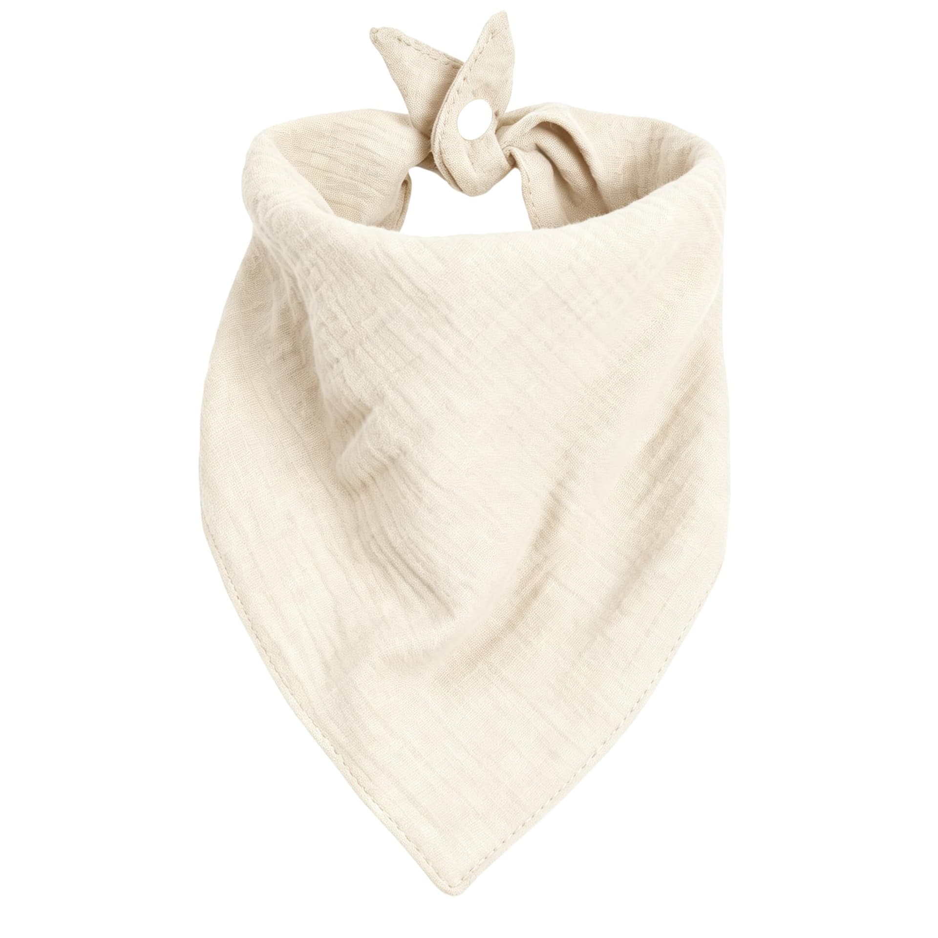 Beige Adjustable Dog Bandana Scarf