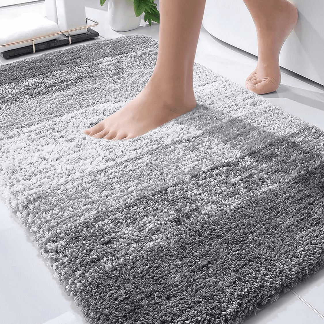 Microfiber Bathroom Rug Mat Set