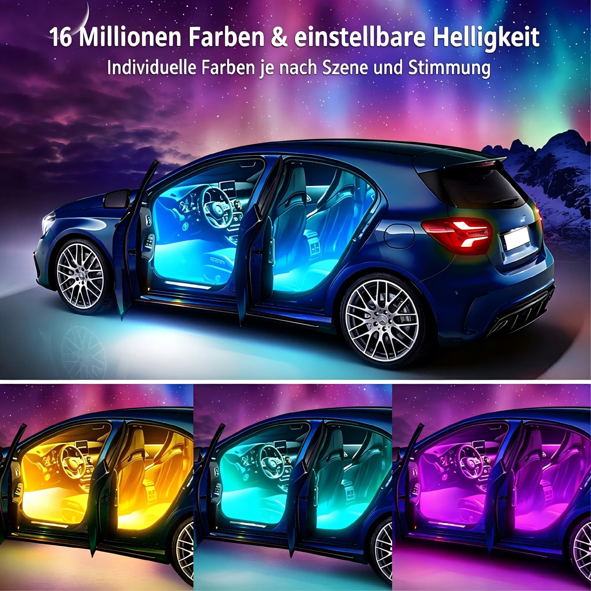 LED Car Footwell Atmosphere Lights