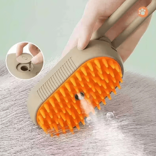 Cat Dog Pet Spray Massage Brush 3 In 1 One Button Steam Spray Folding Rotatable Floating Hair Bath Hair Removal Brush Comb
