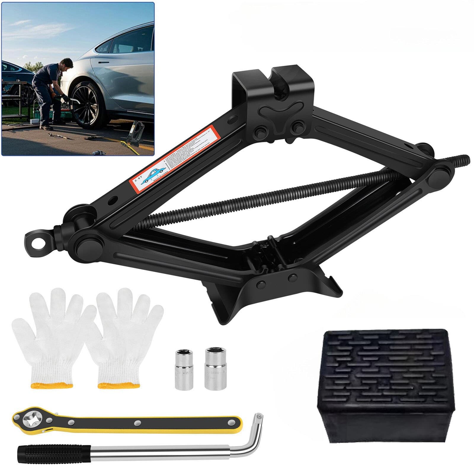 3-Ton Scissor Jack Auto Kit