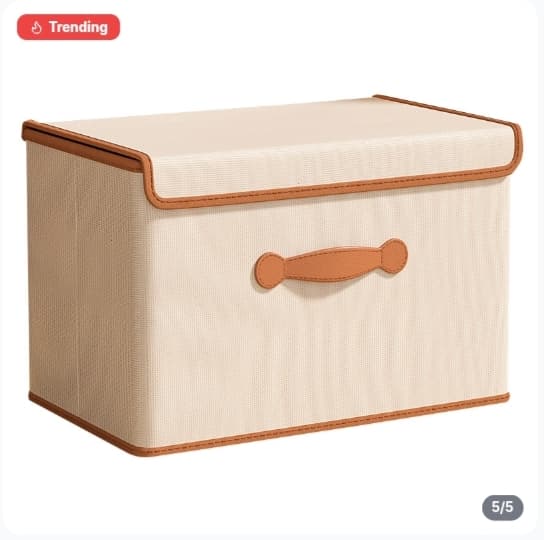 Foldable Fabric Storage Bin