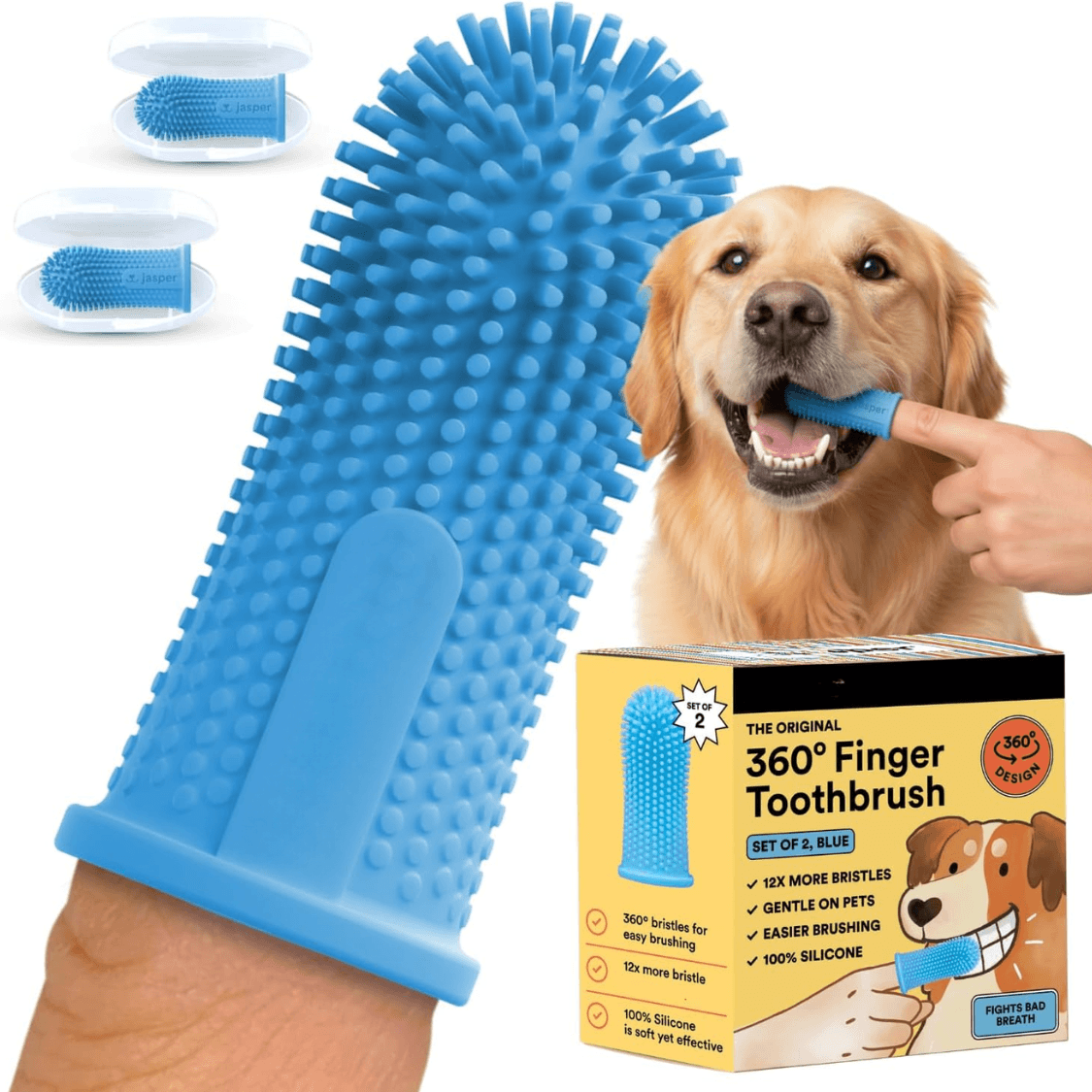 360-Degree Dog Tooth Brush Kit
