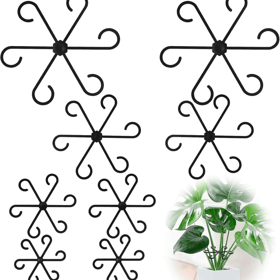 Plant Stem Support Stakes Set