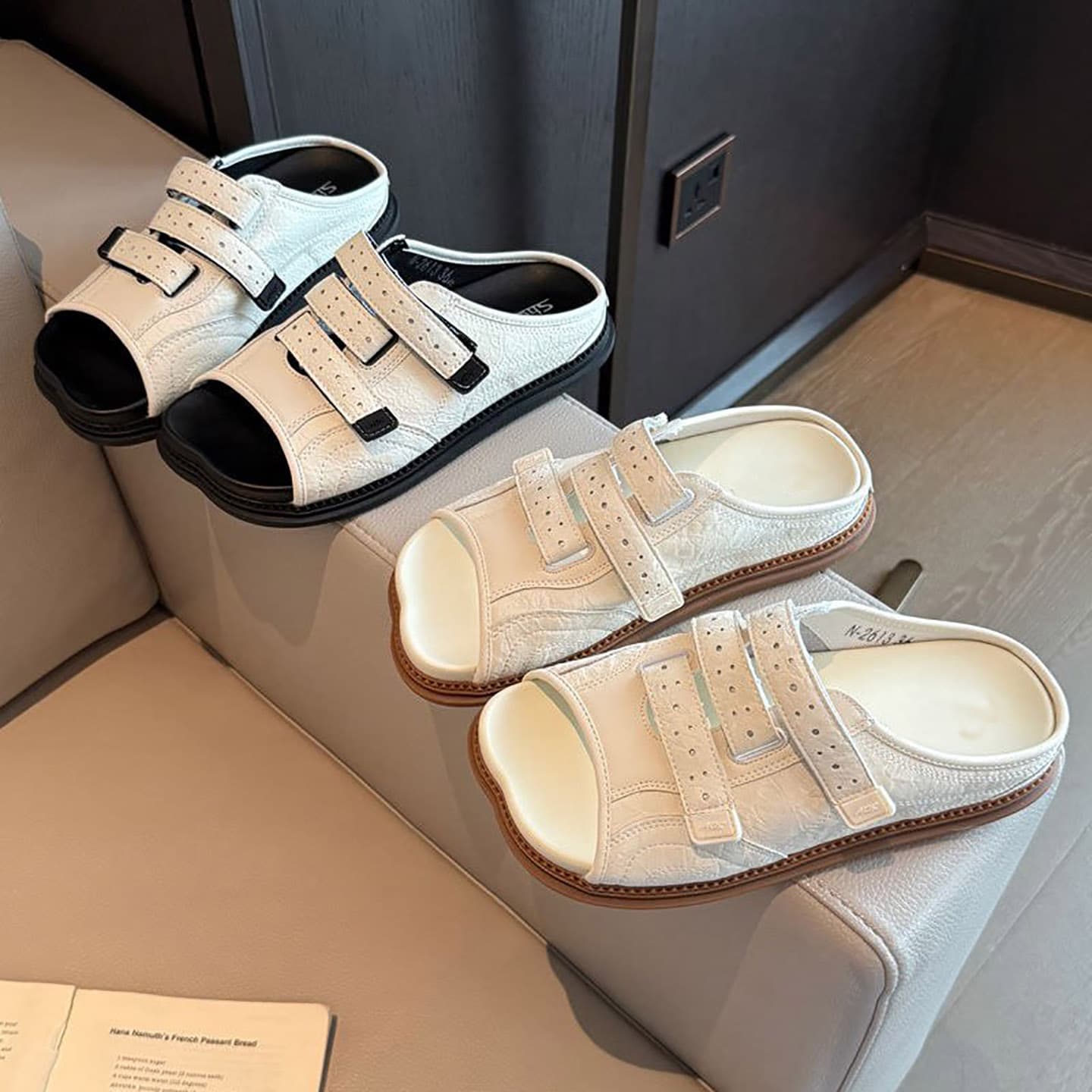 Velcro Platform Slide Sandals