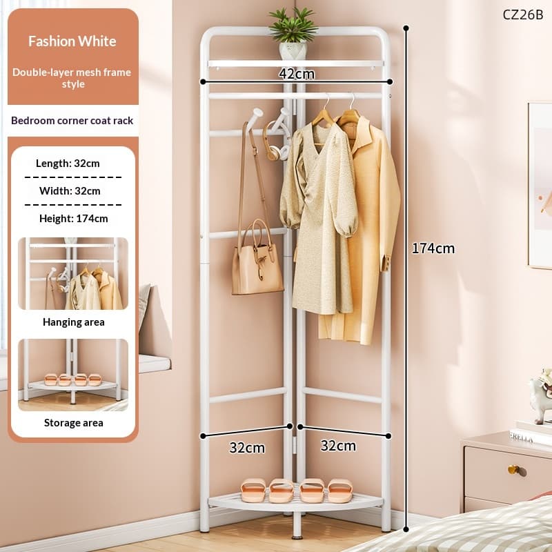 Corner Coat Rack Stand