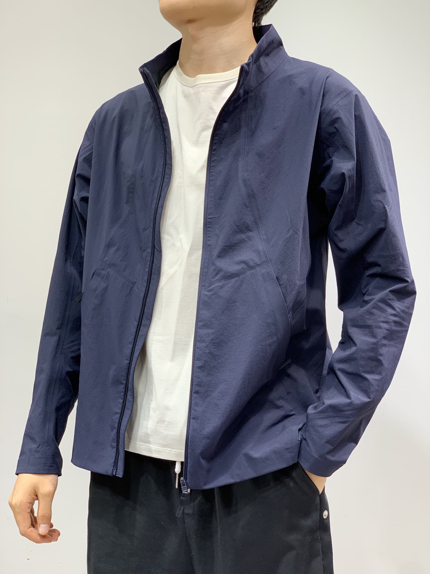 3D Tailored Stand Collar Jacket