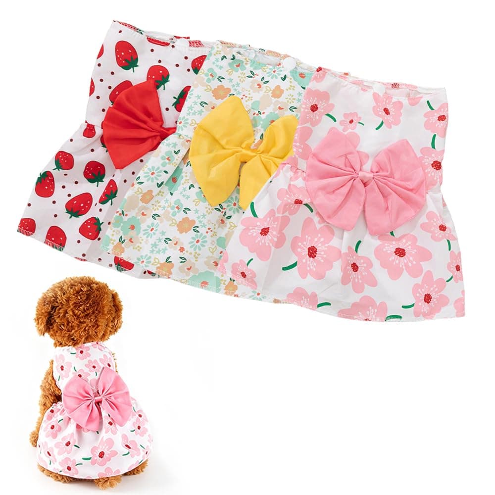 Floral Sleeveless Pet Dog Dresses
