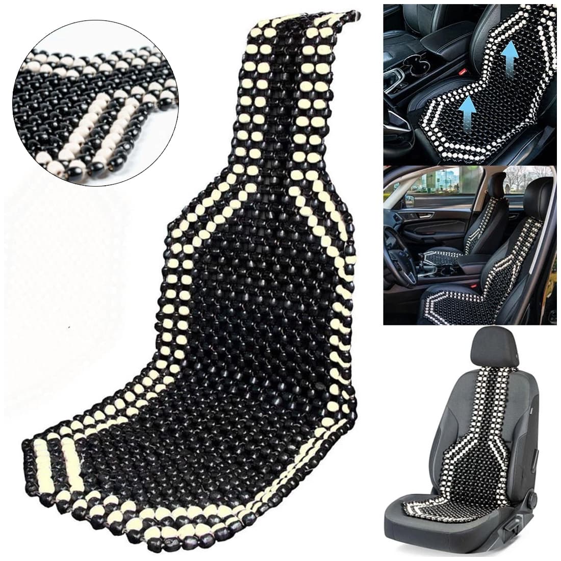 Beaded Car Seat Cooling Cushion