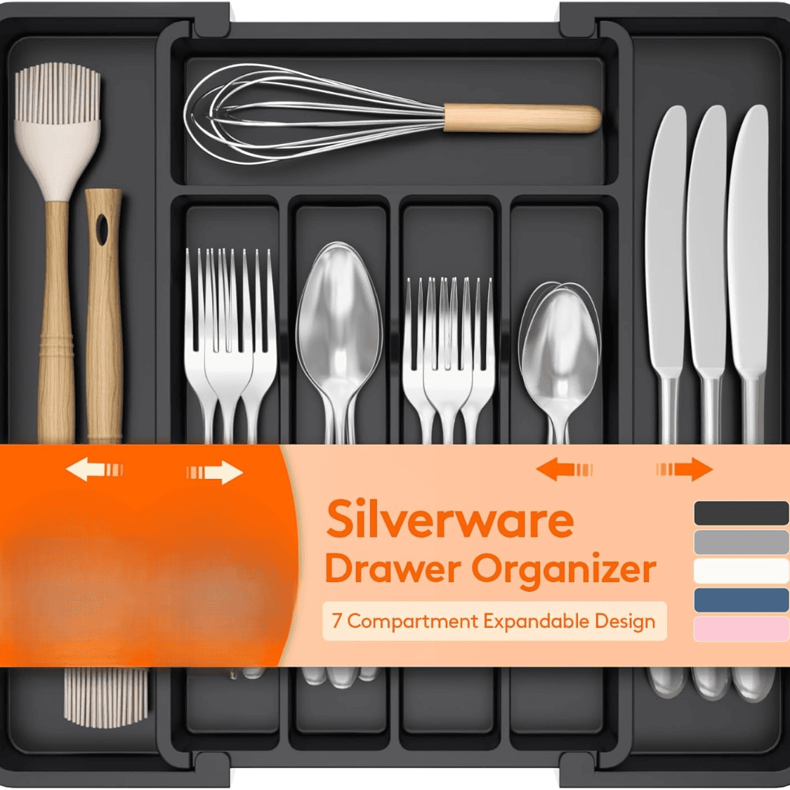 Expandable Silverware Drawer Organizer