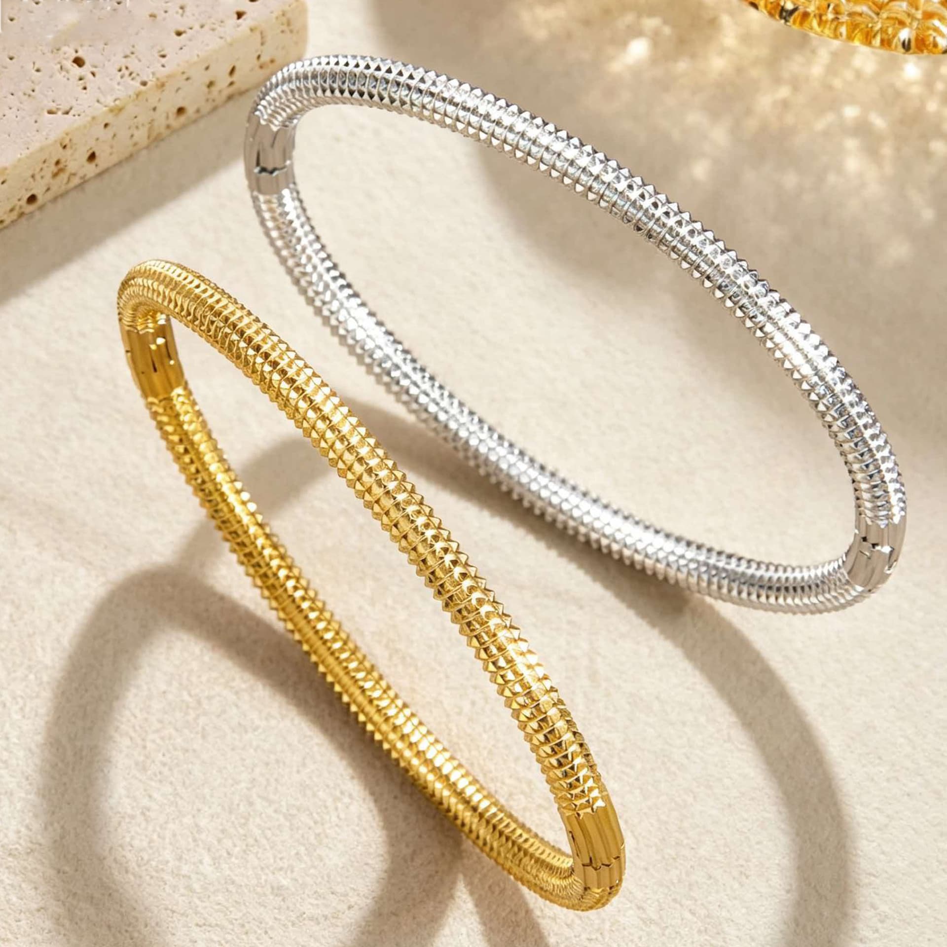 Minimalist Steel Clasp Bracelet