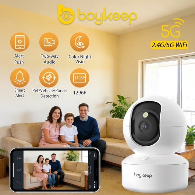 BoyKeep 2K Smart WiFi Security Camera