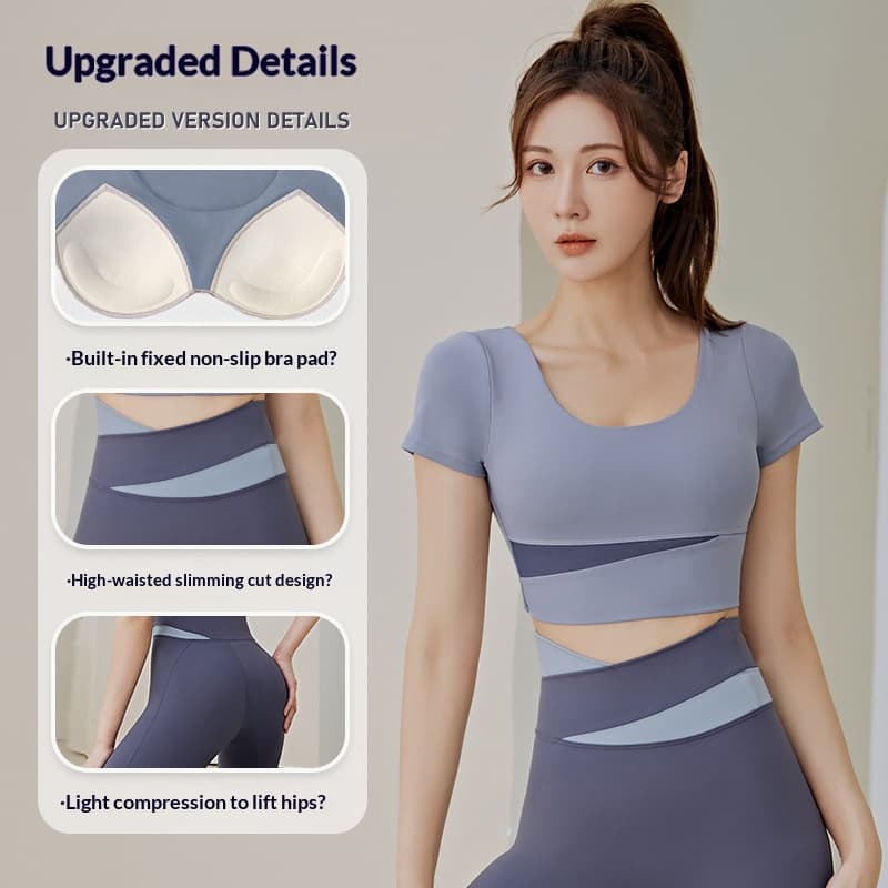 Color Block Yoga Running Top