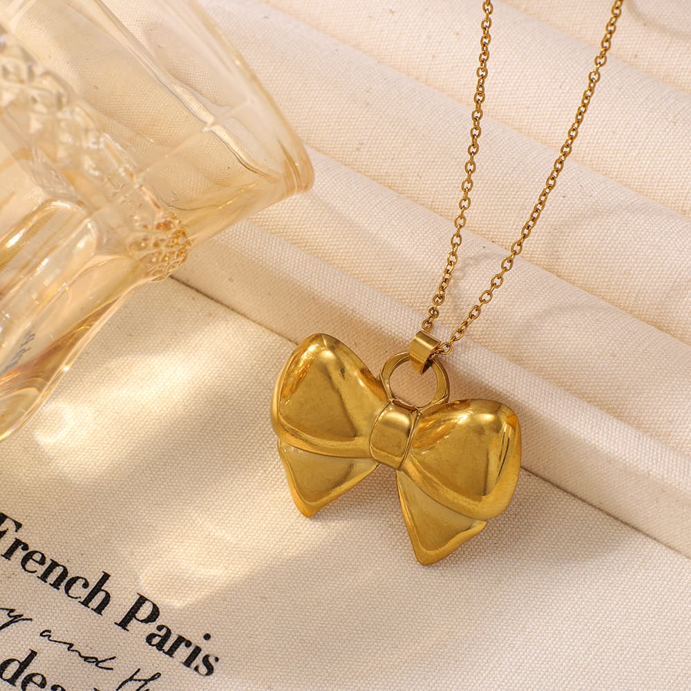 Dainty Bow Clavicle Necklace