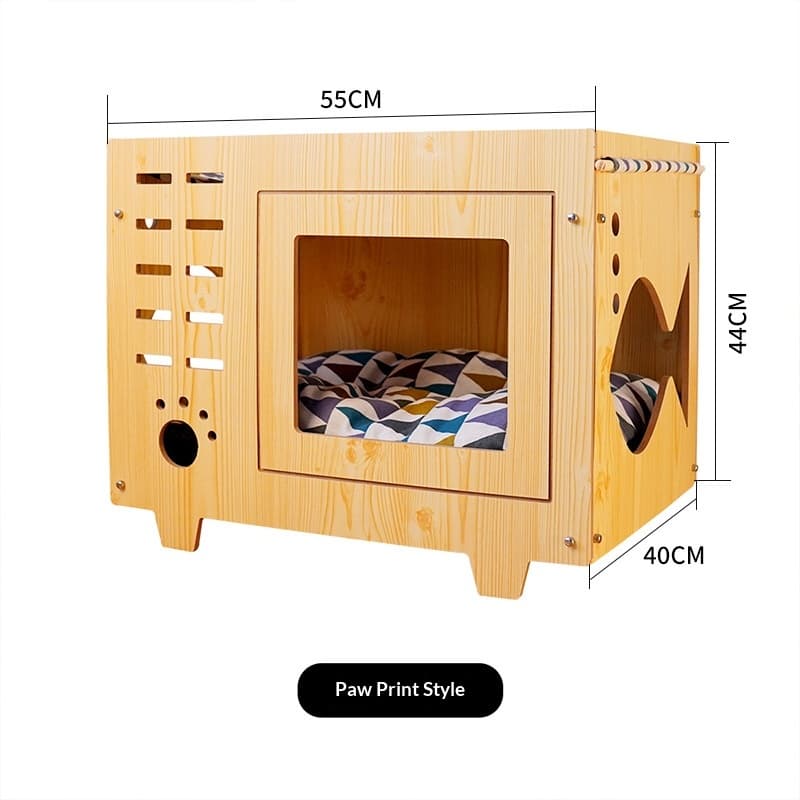 Wooden Double-Layer Pet Hammock