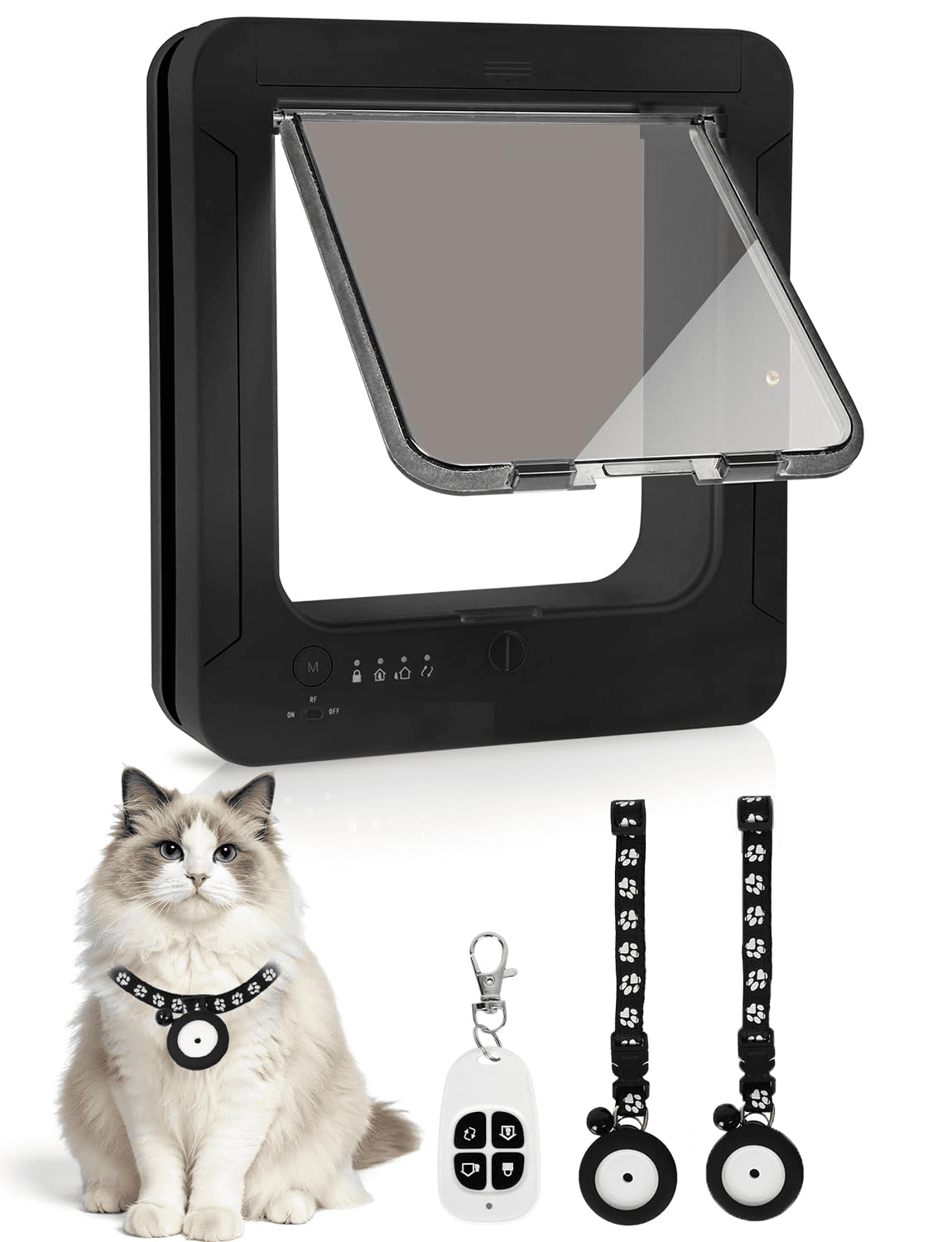 Smart Cat Door With Collar Sensor Key