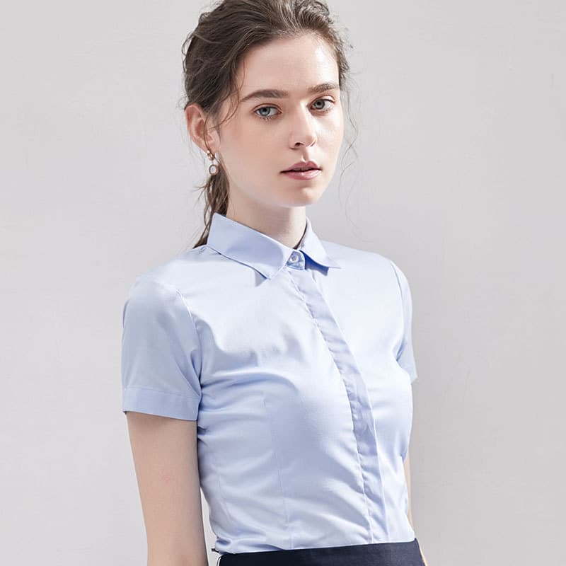Summer Short Sleeve Professional Blouse