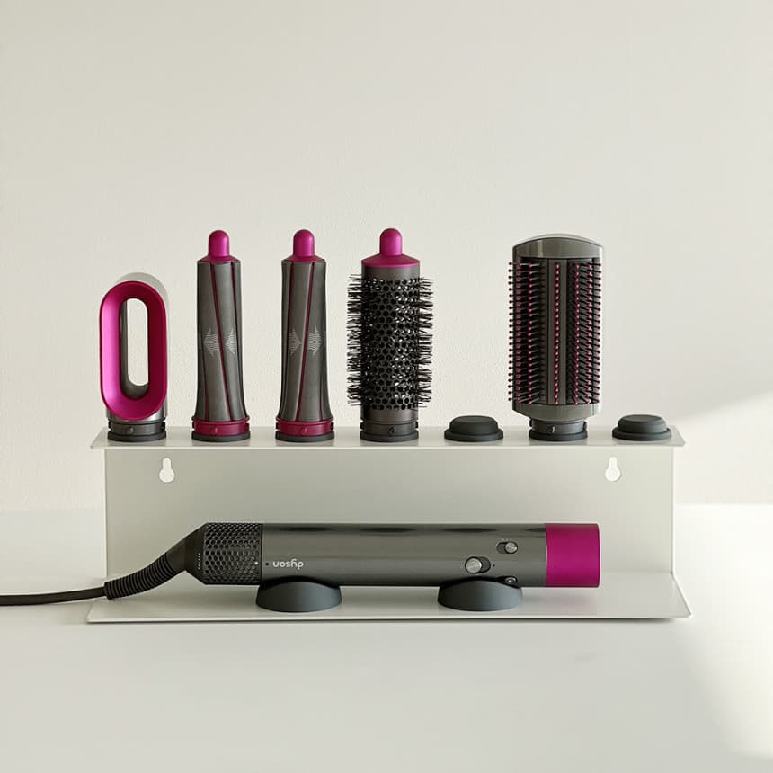 Wall-Mounted Hair Dryer Rack