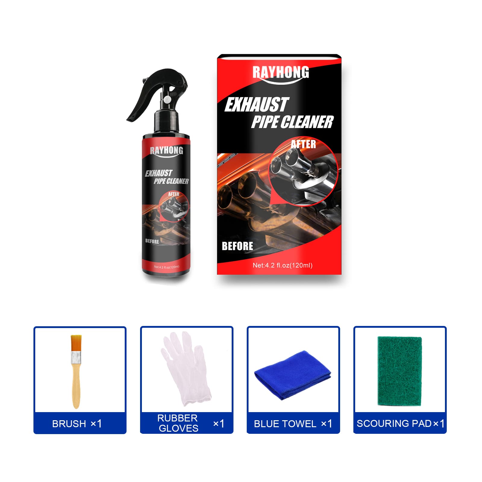 Exhaust Pipe Rust Remover Cleaner