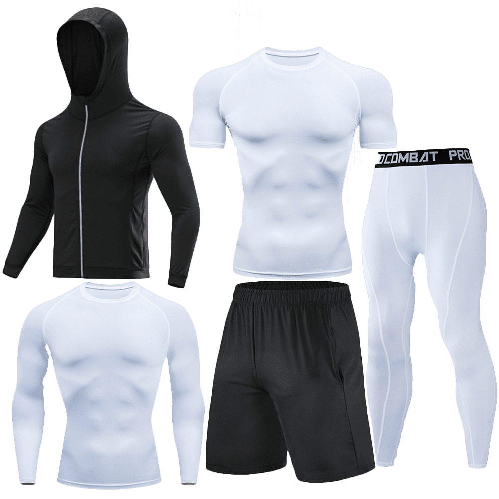 Men's 5-Piece Compression Workout Set