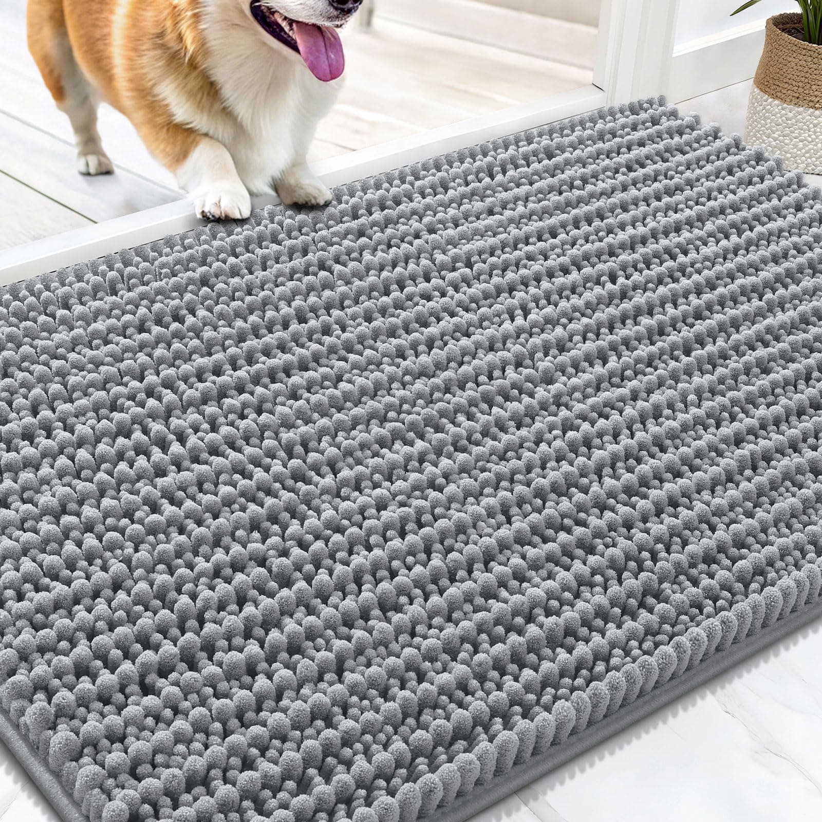 Dog Door Mat Muddy Paws Absorbent