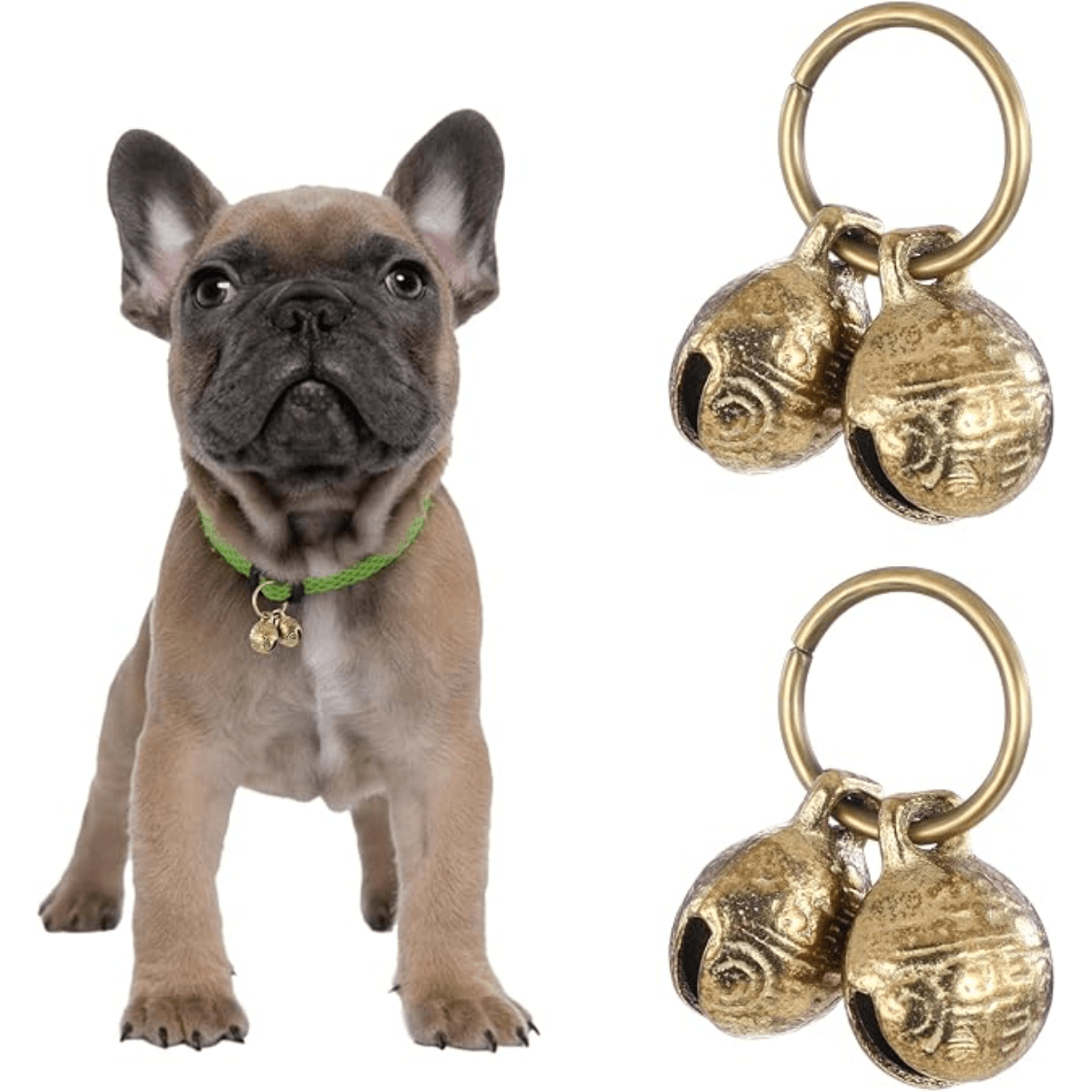 Brass Bells Dog Collar Tracking