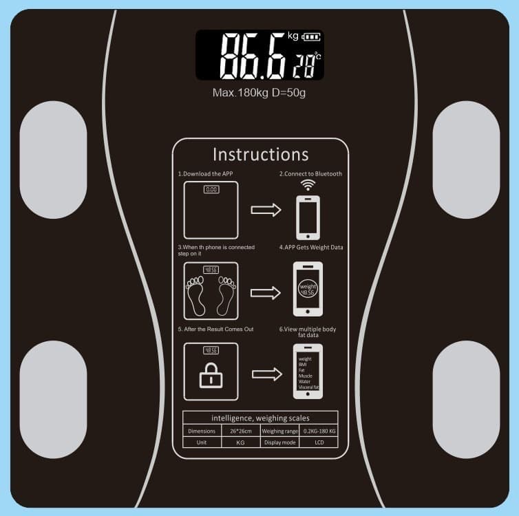 Smart Body Fat Analysis Scale