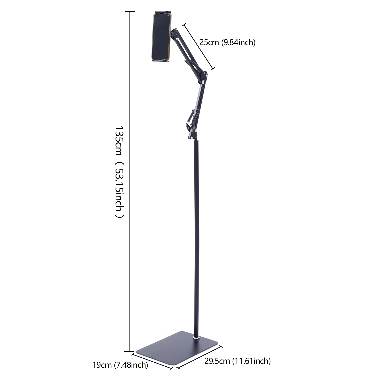 Adjustable Floor Tablet Stand