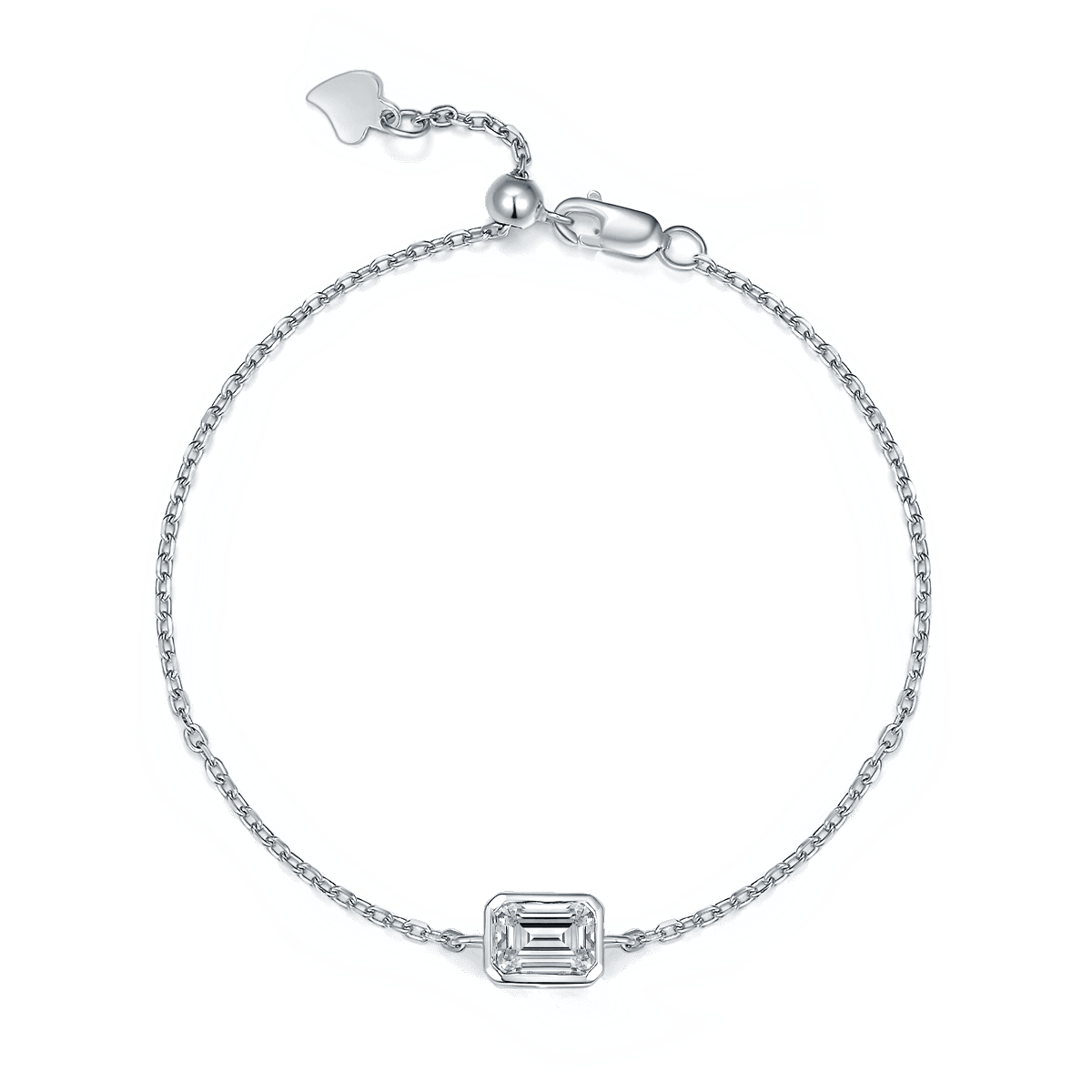 Moissanite Emerald Cut Bracelet