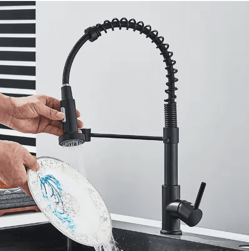 Matte Black Kitchen Faucet Mixer