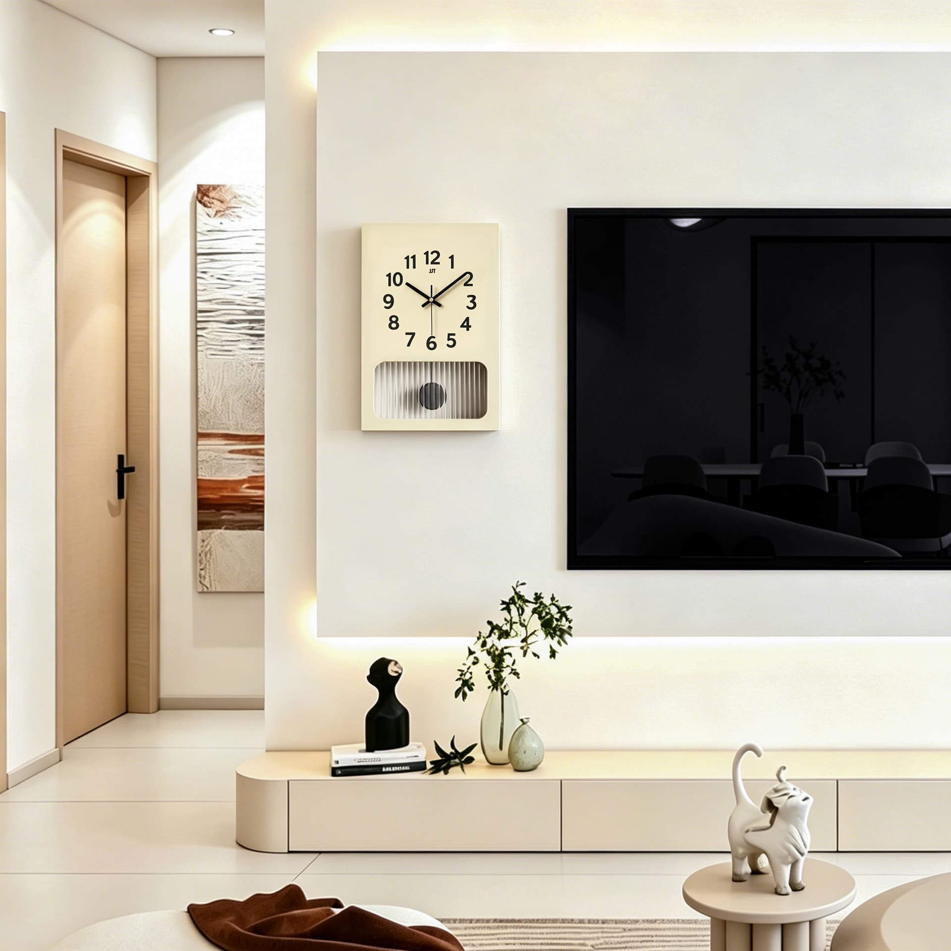 Modern Minimalist Pendulum Wall Clock