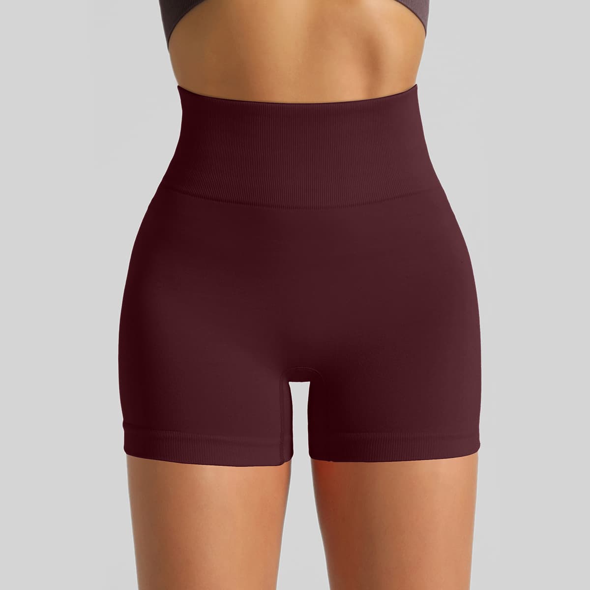 High Waist Scrunch Yoga Shorts