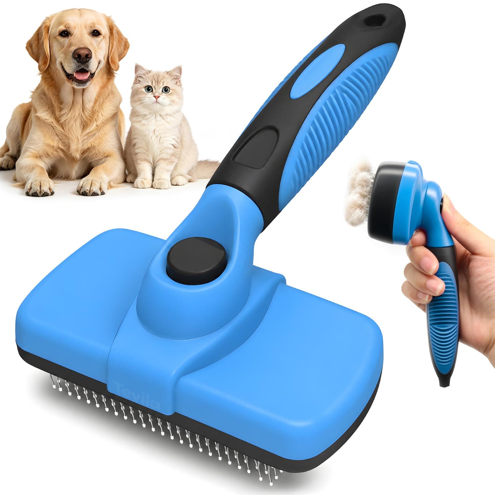 Self-Cleaning Deshedding Brush